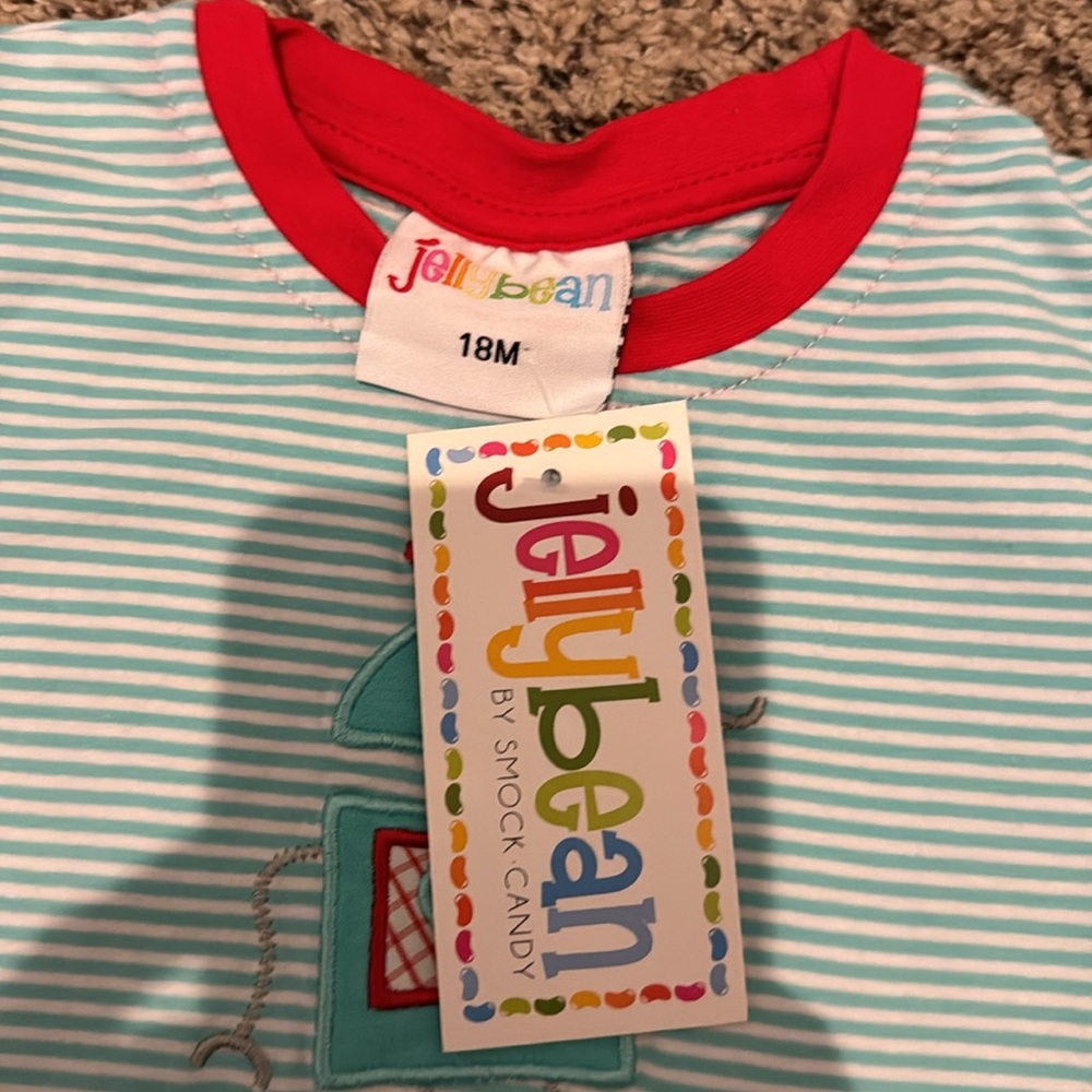 Jelly Bean no with tags little boys valentine shirt - Picture 3 of 3